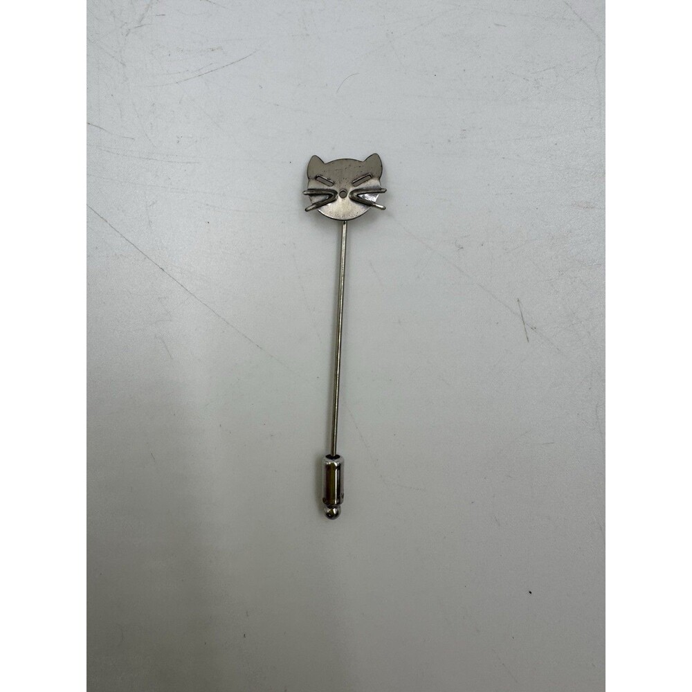Vintage Beau Sterling Cat Stick Pin